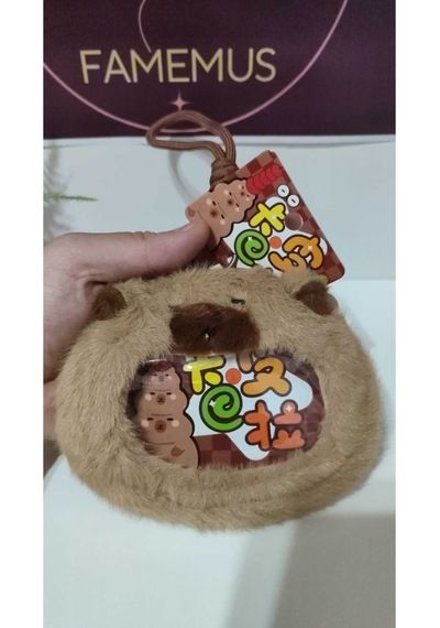Lüsk Kaliteli Caypara Peluş Cüzdan Anahtarlık 12 Cm