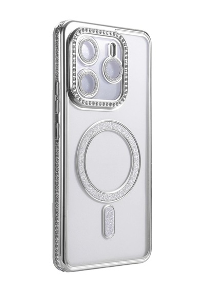 Xiaomi Redmi Note 14 4g Joke Simli Magneticsafe Kılıf - Gümüş -