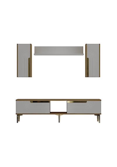 Tvr1502 Meyra Tv Ünitesi Takımı 150cm Safirmeşe-beyaz-gold