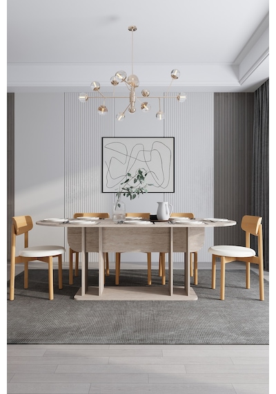 Modern 8 Kişilik Mutfak Yemek Masası Ve Sandalye %100 Mdf Mutfak Yemek Odası Masası Takımı Ymt08 Sidon Modern 8 Kişilik Mutfak Yemek Masası Ve Sandalye %100 Mdf Mutfak Yemek Odası Masası Takımı Ymt08 Sidon