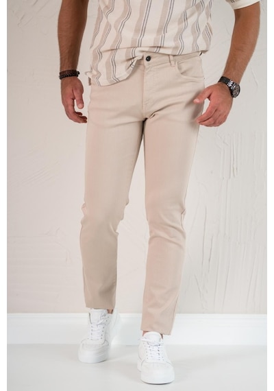 Regular Fit Likralı Pamuklu Erkek Kot Pantolon