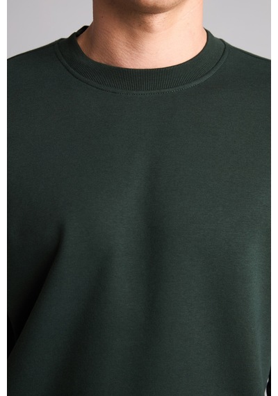 Defacto Regular Fıt Bisiklet Yaka Basic Sweatshırt H5180ax26augn852 Yeşil-gn852