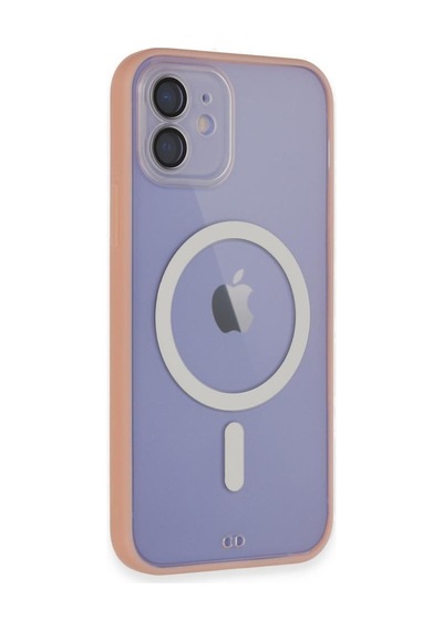 Apple Uyumlu iPhone 11 Kılıf Lensli Magsafe Mat Kenar Renkli Kapak