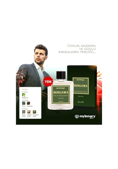 My Binary Bergama Erkek Parfüm 50ml Odunsu