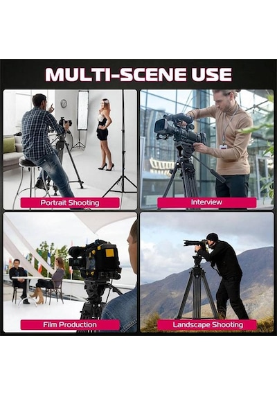 Ulanzi Mt-81 Alüminyum 360 Ball Head Kafa Video Tripod