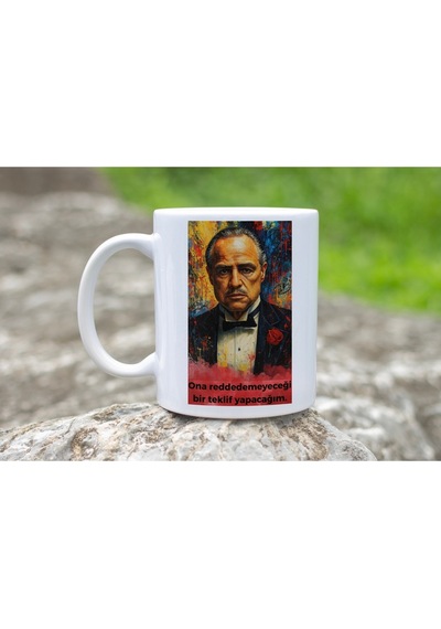 The Godfather Teklifi Kupa Bardak Baba Filmi Severlere Özel Hediye Kupası Beyaz
