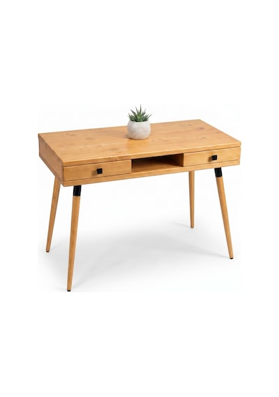 Mobenta Modest Desk: Masif Çalışma & Laptop Masası 2 Çekmece 1 Bölme - 120x60 Tk Ahşap