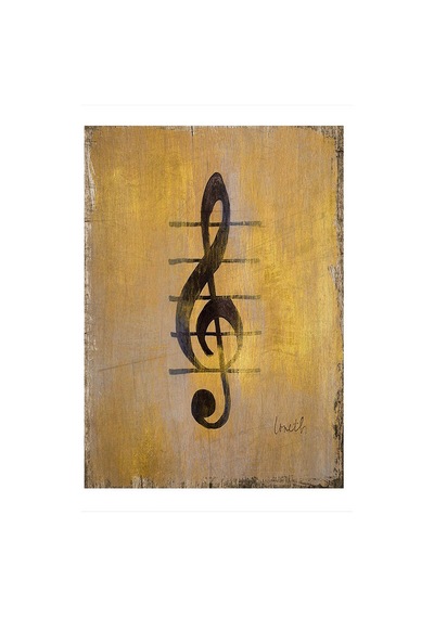 Bedeko Sol Anahtarı Hediyelik Mdf Tablo 35 Cm X 50 Cm