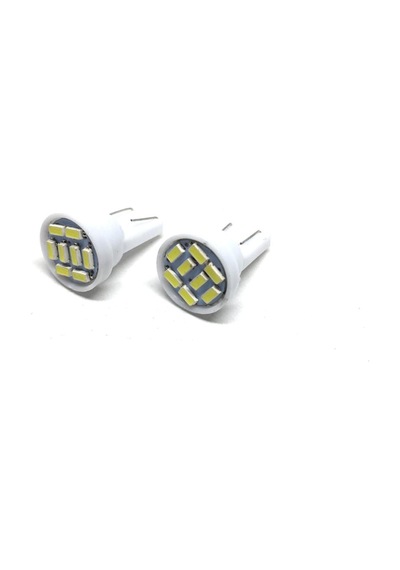 Trobus Led Park Lambası T10 Beyaz 8 Ledli Çift Takım