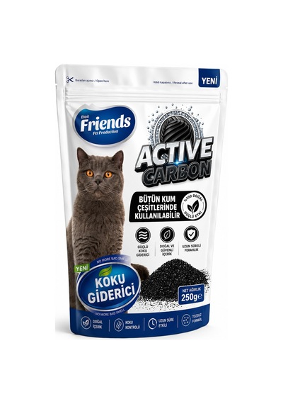 Friends Aktif Karbon Kedi Kumu Koku Giderici 250 Gr