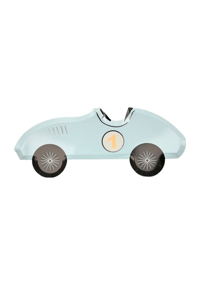 Meri Meri - Race Car Plates - Yarış Arabası Tabak - 8'li