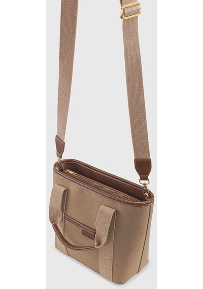 Housebags Kadın Çift Saplı Kanvas Tote Bag 246 001