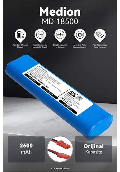Medion Md 18500 2600mah Robot Süpürge Bataryası M.ö