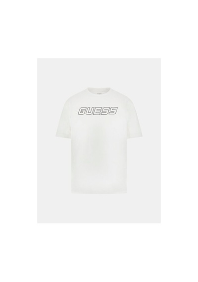 Guess Gustave Cn Ss T-shır Beyaz