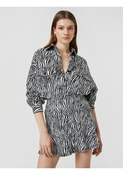 Koton Zebra Desenli Gömlek Cepli Uzun Kollu Siyah Desenli 3sak60014ek 3SAK60014EK9D9 Siyah Koton Zebra Desenli Gömlek Cepli Uzun Kollu Siyah Desenli 3sak60014ek 3SAK60014EK9D9 Siyah