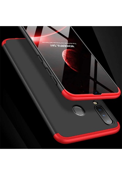 Galaxy A70 Kılıf Zore Ays Kapak Siyah-Mavi