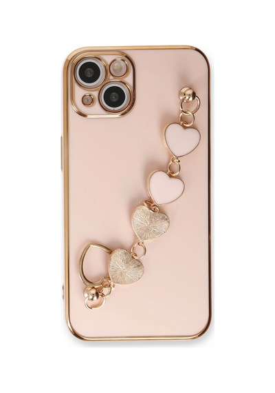 Apple iPhone Uyumlu  14 Kılıf Esila Silikon - Pudra