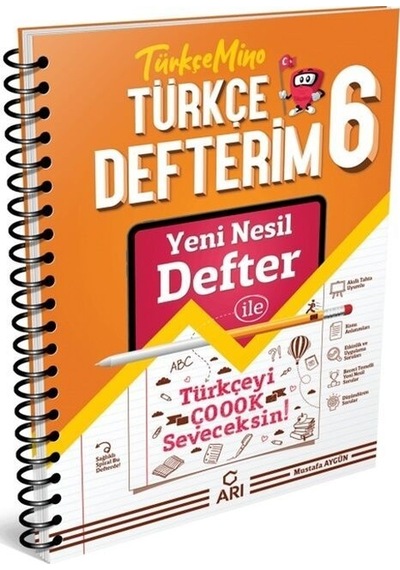6. Sınıf Türkçemino Akıllı Türkçe Defteri Arı Yayıncılık