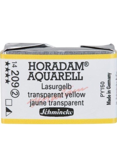 Schmincke : Horadam Aquarell Artist Sulu Boya : Tam Tablet : Seri 2 209 Translucent Yellow