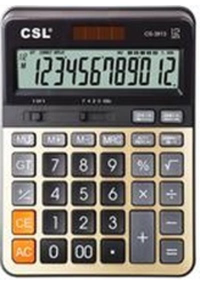 Csl Cs-3813 12 Hane Masa Tipi Hesap Makinesi Diğer