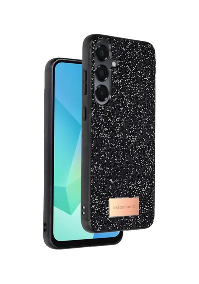 Onegif Samsung Galaxy A56 Bright Simli Kapak - Siyah