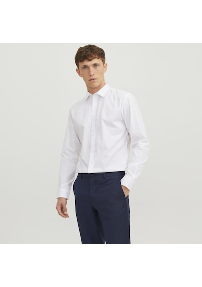 Jack & Jones Erkek Slim Fit Uzun Kollu Gömlek - Joe - 12187222 White