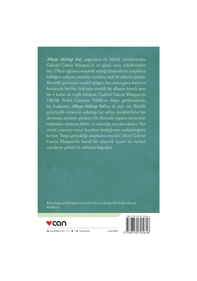 Albaya Mektup Yok  -  Gabriel Garcia Marquez - Can Yayınları