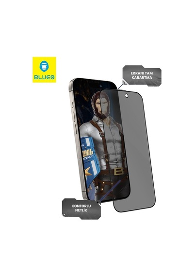 Premium Ekran Film Cihaz Camı Cep Koruyucu Anti-peep Privacy Full DisplayApple iPhone Uyumlu 15 Pro