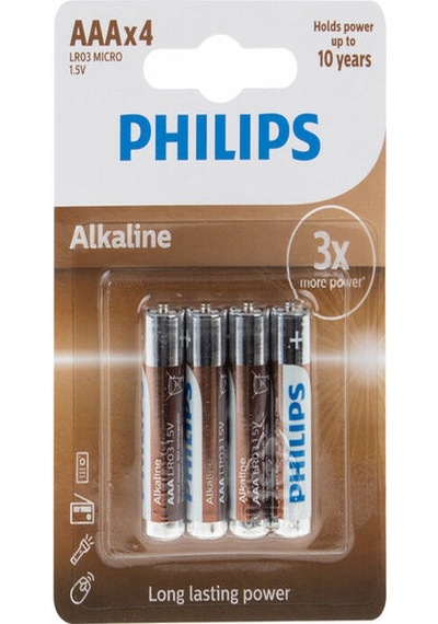 Philips Aaa Alkalin Lr03 Mıcro İnce Kalem Pil 4'lü Paket
