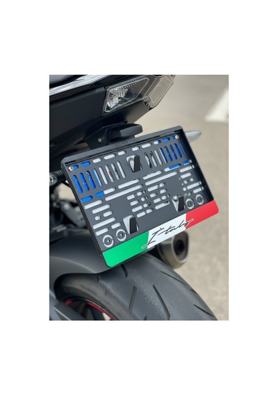 İtalya Motor Plaka Çerçevesi 1 Adet Esnek Plakalık Motor Plakalık