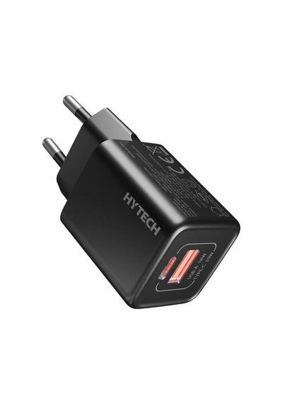 Hytech Hy-xeg35 Type Usb-c 35w Pd + 18w Usb Qc 3.0 Gan Pd/pps Siyah Hızlı Ev Şarj Adaptörü