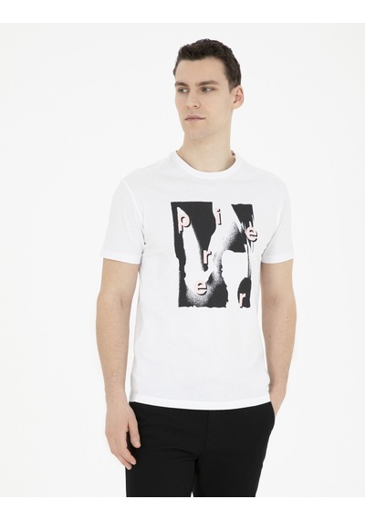 Pierre Cardin Erkek Beyaz Tişört 50282065-vr013 Beyaz