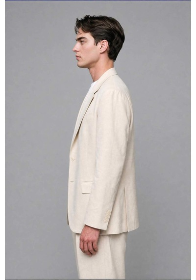 Defacto Oversıze Tencel Ecru Blazer Ceket H7042ax26smer91 Ekru-er91