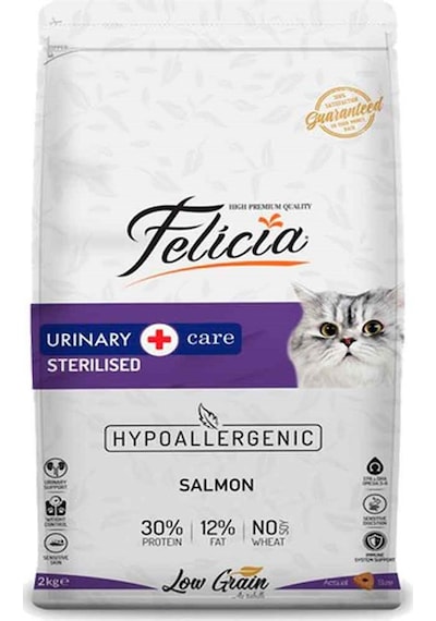 Felicia HypoAllergenic Somonlu Az Tahıllı Kedi Maması 2 KG