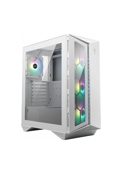 MSI Gungnir 110R White Temperli Cam 3xARGB 1x 120 MM Fan Bilgisayar Kasası