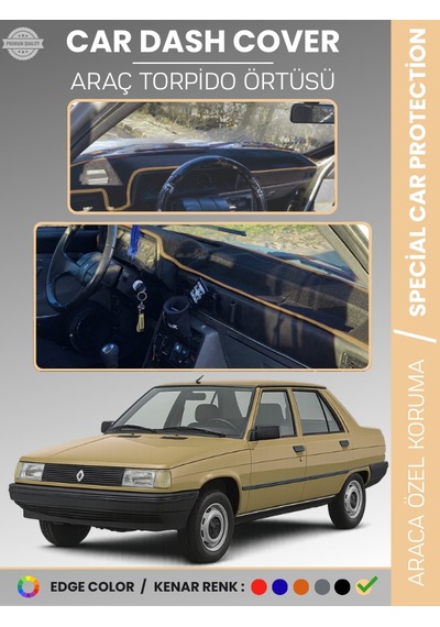 Renault 9 Broadway Torpido Örtüsü Ön Göğüs Koruma Araca Özel Çatlamayı Önler Kaymaz Kolay Montaj - 276 Stiloto