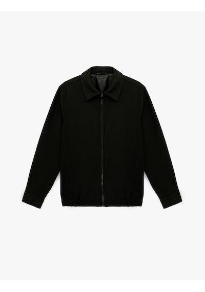 Koton Regular Fit Uzun Kollu Cepli Gömlek Yaka Fermuarlı Fitilli Bomber Ceket Siyah 6sam20002hk Siyah Koton Regular Fit Uzun Kollu Cepli Gömlek Yaka Fermuarlı Fitilli Bomber Ceket Siyah 6sam20002hk Siyah