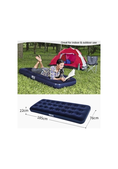 Bestway 67000,tek Kişilik Şişme Yatak 185x76x22 Cm Lacivert