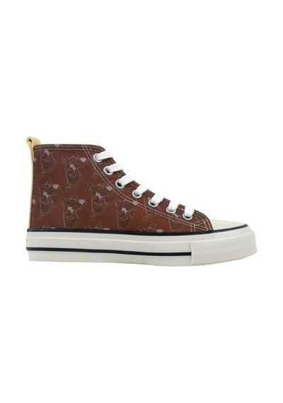 Kadın Vegan Kahverengi High Sneakers - Camping Scooby Doo Tasarım Çok Renkli Kadın Vegan Kahverengi High Sneakers - Camping Scooby Doo Tasarım Çok Renkli