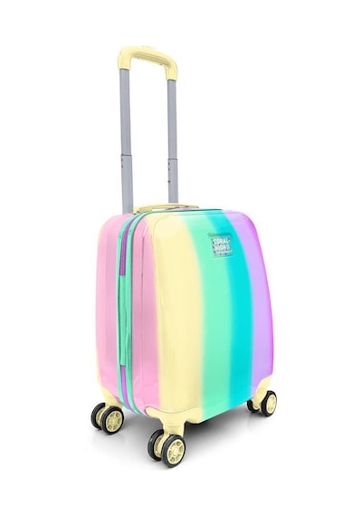 Coral High Renkli Çizgili Mini Kabin Boy Valiz 40cm 16786 Çok Renkli