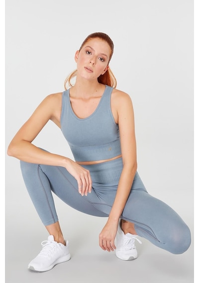 Jerf Luz Sıkılaştırıcı & Kaplı Spor Sütyeni Stone