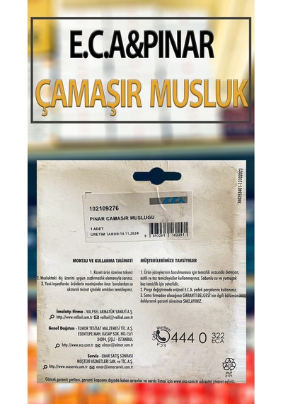 Pınar Model Çamaşır, Bulaşık Makinası Musluğu Çamaşır Makinaları Bağlantı Hortumlarına Uyumludur