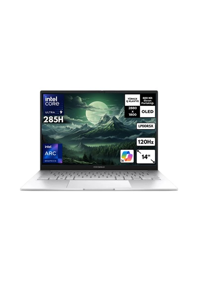 Asus Zenbook 14 UX3405CA-ST1169HMF7 Ultra 9-285H 32 GB 1 TB SSD Arc140T 14" Oled W11H Dizüstü Bilgisayar