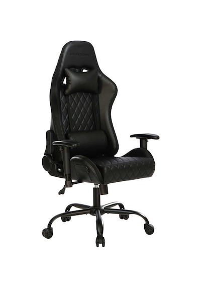 Adore Gaming Prime-x Pofesyonel Oyuncu - Siyah Suni Deri 69x119.5-130x76 Cm