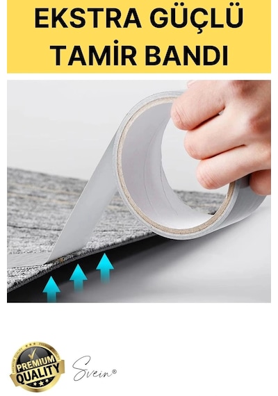 3 Adet 10 Mt Sarı Tamir Takviye Kapatıcı Güçlü Onarım Bandı Su Geçirmez Sızdırmaz Dayanım Çatlak