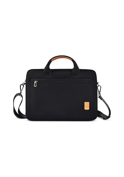 Wiwu Pioneer Pro Serisi Su Geçirmez Polyester Kumaş Omuz Askılı 14 İnç Laptop Çantası Siyah