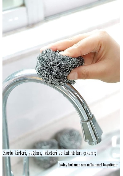 Bulaşık Teli Ovma Teli 12 Adet Ekonomik Toptel Sürtme Teli Lavabo Mutfak Banyo Temizlik Teli Sert Yüzey İçin