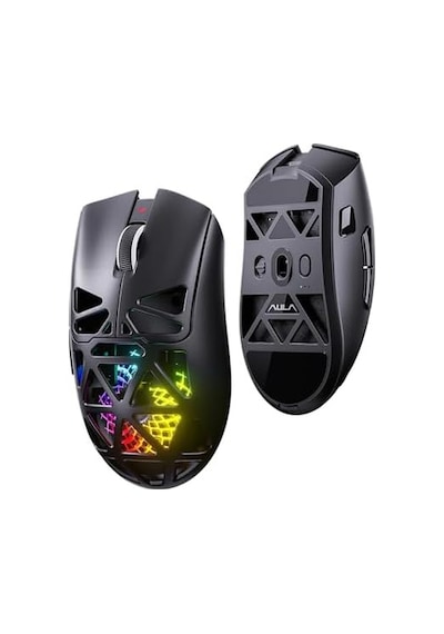 Aula Sc620 Paw3311 Sensör 12000 Dpı 1000hz Kablolu Ve Kablosuz Gaming Oyuncu Mouse Siyah
