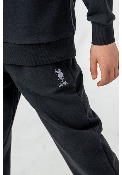 U.S. Polo Assn. Erkek Çocuk Nakışlı Siyah Uzun Kol Eşofman Takımı Us2631-c-v1 Us2631-c-v1