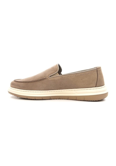 Greyder 64696 Erkek Hakiki Deri Baskılı Lastikli Comfort Casual Ayakkabı Bej